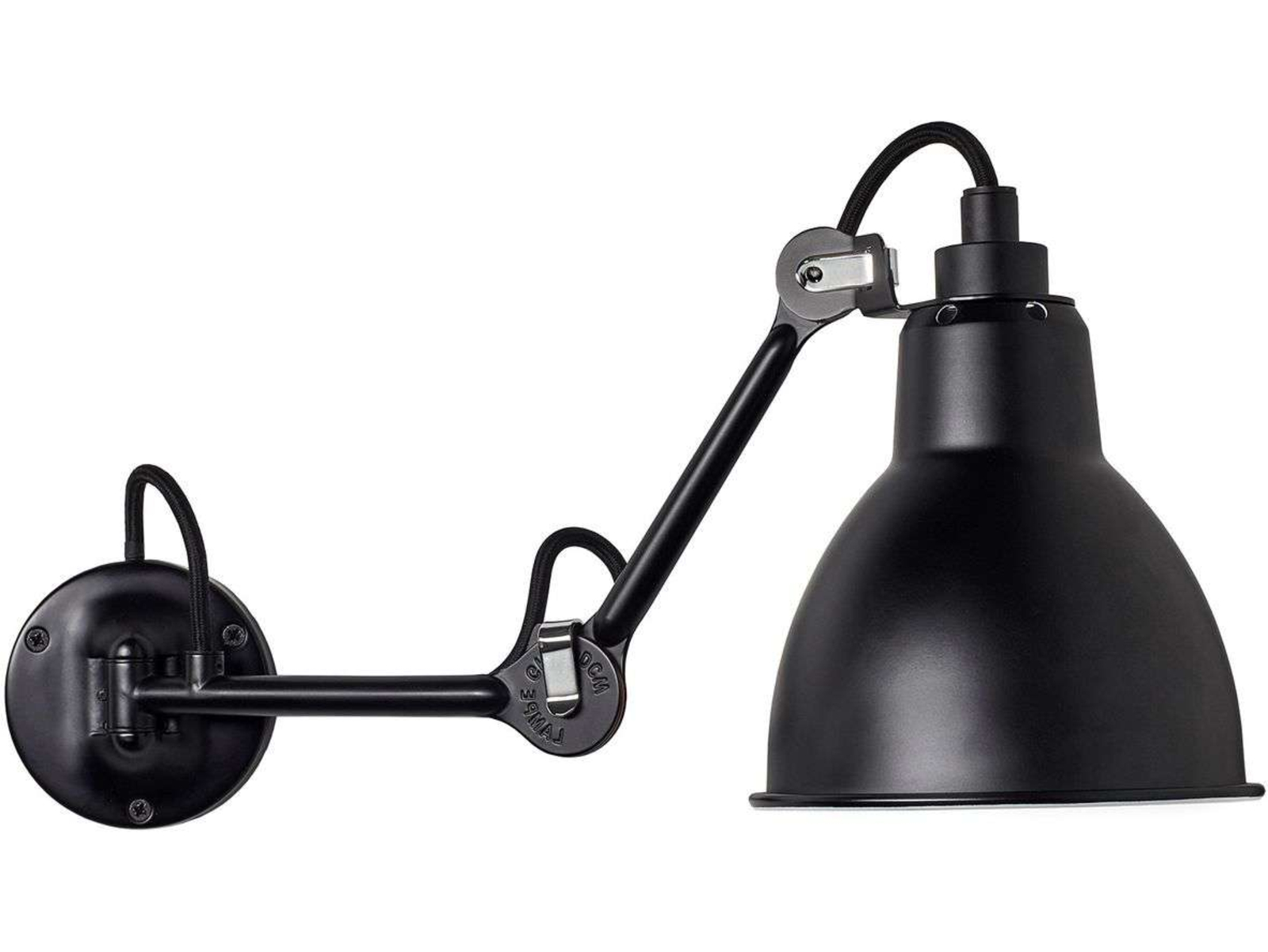 204 Applique Murale Noir - Lampe Gras